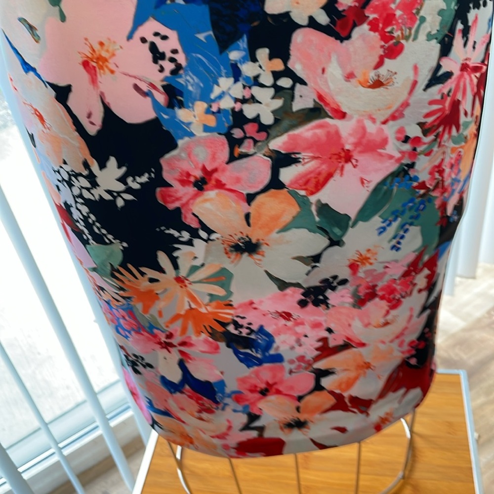 ❤️ Women’s NWT TAHARI V-Neck Dress Floral Print Sz S/P Floral Sleeveless Dress - Picture 4 of 15